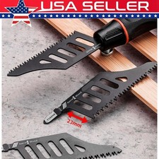 5pc Flush Cutting Jigsaw Blade Irregular Curve Saw Blade with Handle for Wood US