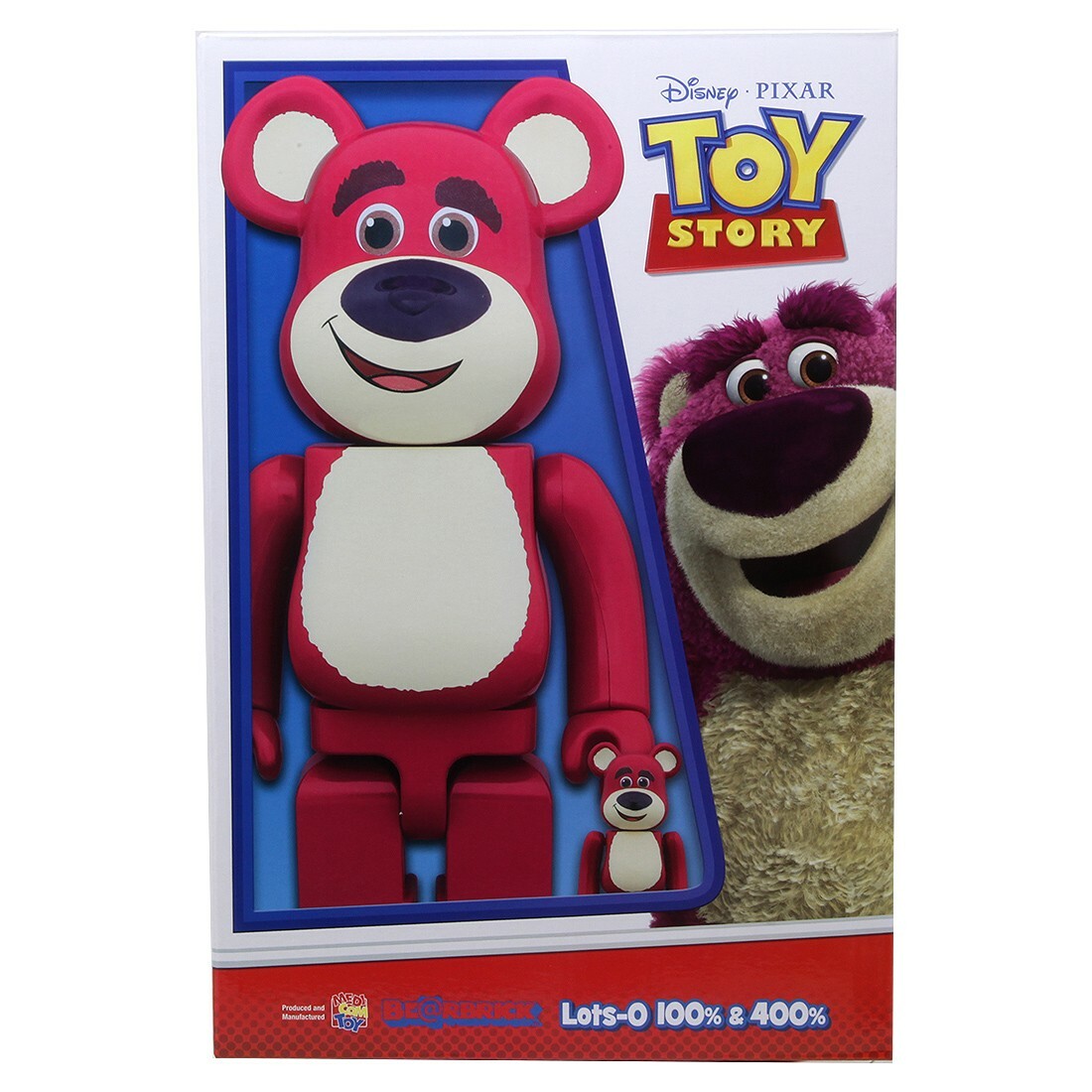 Medicom BE@RBRICK Toy Story Lots-O'-Huggin' Bear 100% 400% Bearbrick Figure Set