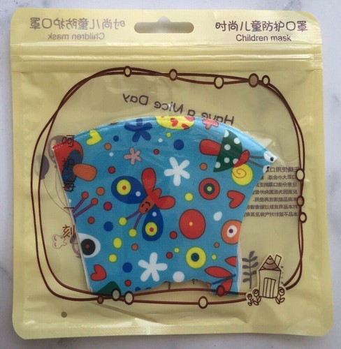 2 Piece Butterfly Toddlers Kids Boys Girls Reusable Face Masks - Picture 6 of 7