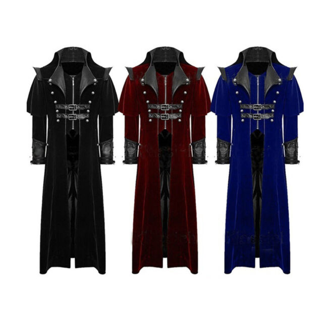Vampire Costume Cosplay Adult Vintage Coat Jacket Fancy Gothic ...