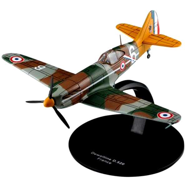 IXO/DEAGOSTINI 1/72 DIECAST WWII DEWOITINE D520 D.520 FRENCH AIR FORCE FIGHTER