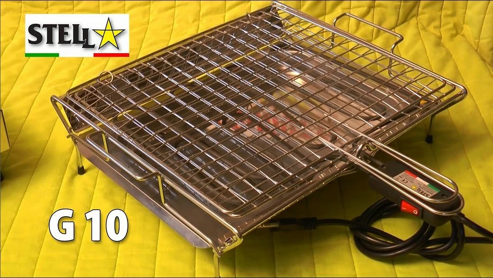 Bistecchiera Griglia Elettrica in Acciaio Inox 2700W Griglia e Piano Removibile - Immagine 2 di 3