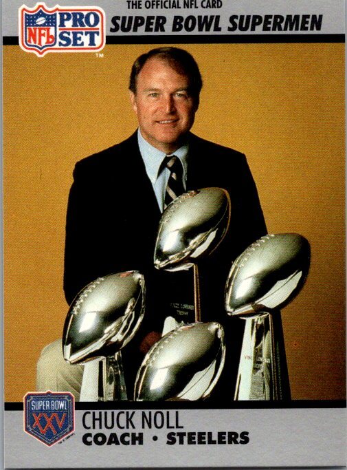 1990-91 Pro Set Super Bowl XXV Silver Anniversary Commemorative #29 Chuck Noll