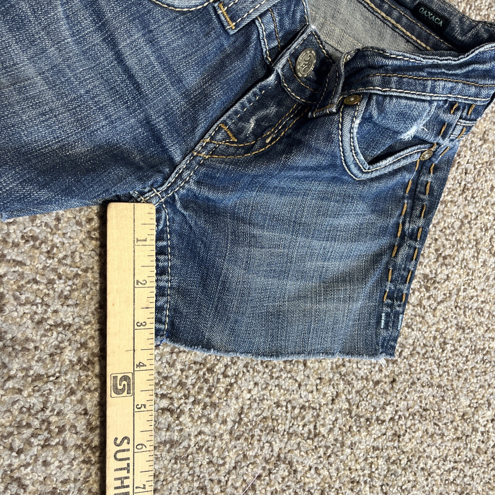 MEK Denim Women's Jean Shorts Cut off Distressed Fray Hem Sz 24 OAXACA - View 8