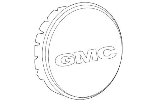 Tapa central estilo botón para Chevrolet GMC 2009-2012 (N/P 09598075)