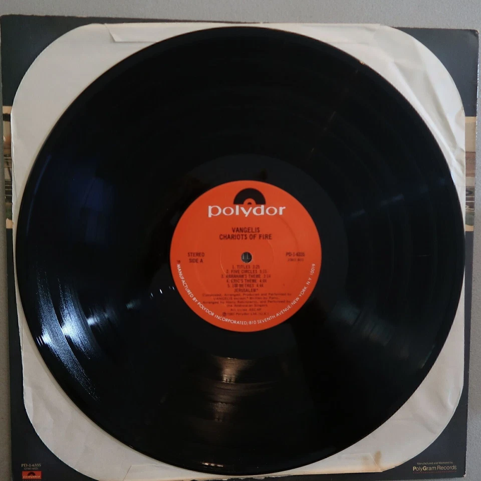 CHARIOTS OF FIRE VANGELIS LP POLYDOR RECORDS VG COND 27 - Image 3 of 4
