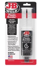 J-B Weld 50139 Plastic Bonder Body Panel Adhesive and Gap Filler Syringe - Black