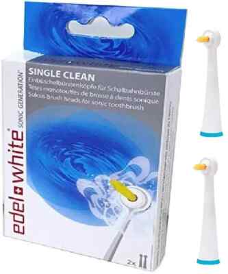 edel+white Single Clean Ersatzbürsten EW-SG2S   2er Set für Sonic Generation