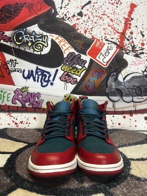 Size 11 - Air Jordan 1 Mid Gym Red Dark Sea | eBay