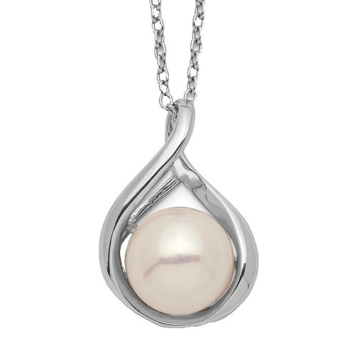 ☆ENGBROX☆ silver925 buddy heart pearl necklace EBNL25009 STERLING SILVER WISH PEARL HEART PENDANT NECKLACE *NEW* | eBay