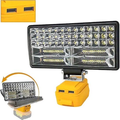 LED Work Light for Dewalt 18V 20V XR Battery 6500K Cordless Flashlight with USB - Picture 7 of 26