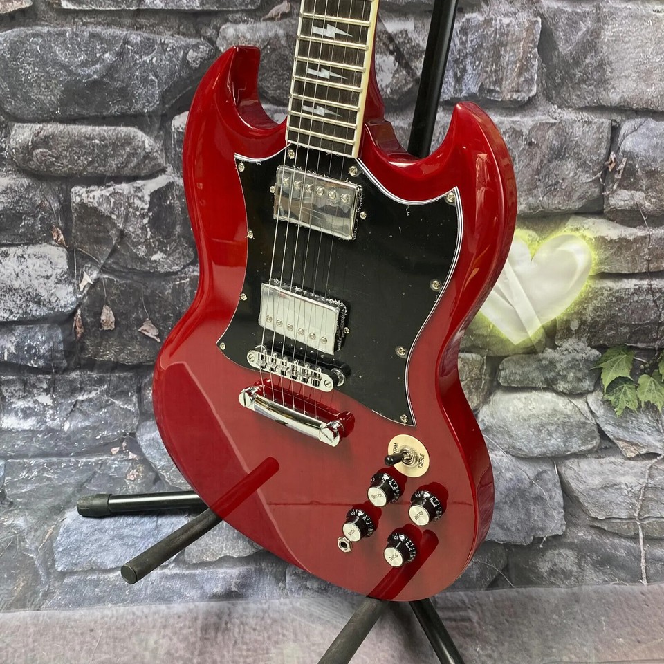 Angus Young Signature Style Red Electric Guitar By Custom Shop - Free ...
