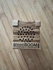New In Box - TRIPLE C  greenBOOM 100 NATURAL ZEBRAWOOD PORTABLE SPEAKER