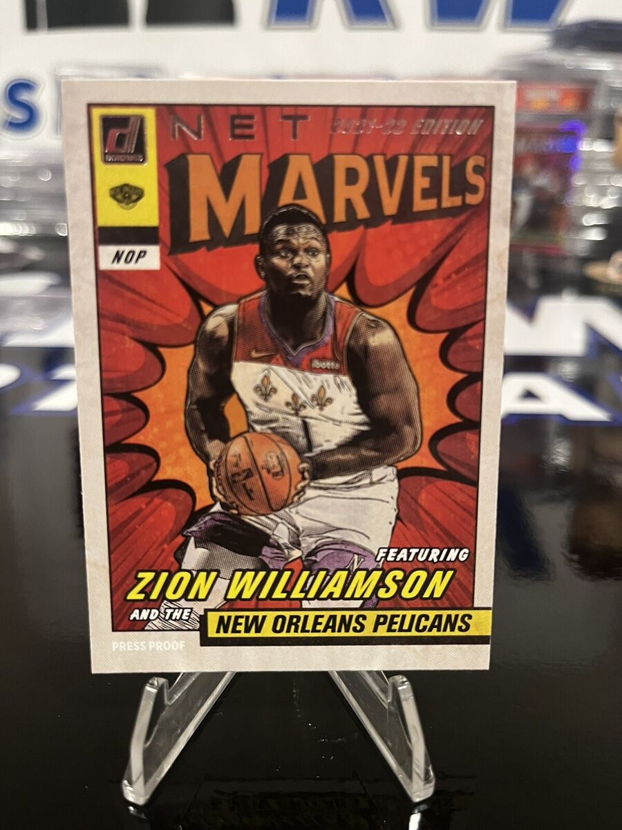 ZION WILLIAMSON 2021-22 PANINI DONRUSS NET MARVELS PELICANS