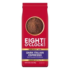 Dark Italian Espresso Ground Coffee 32 Ounce 100 Arabica Dark Roast Blend