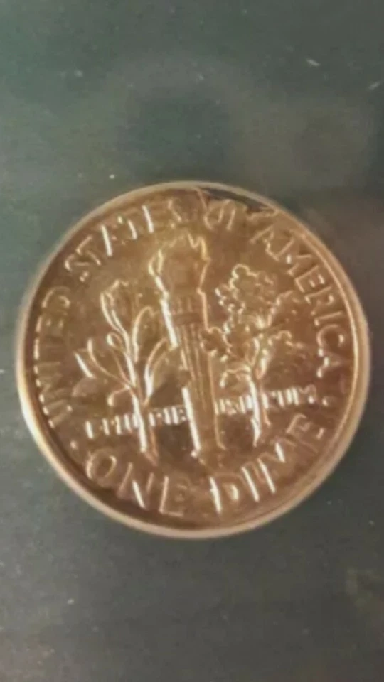 1 USA US Mint Coin Ragged Clip Error Roosevelt Silver Dime Graded by ANACS AU58! - Image 3 of 4