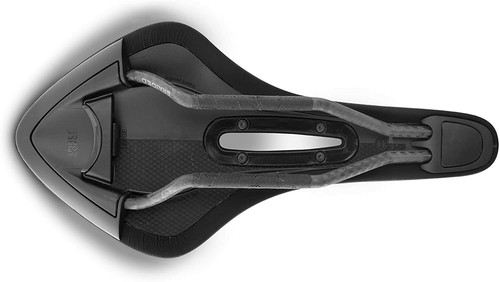 Sillín abierto Fizik Arione R1 con rieles trenzados de carbono, grande, 142 mm de ancho - Imagen 2 de 6