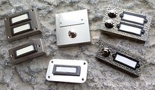 Klingeltaster Klingelknopf Klingelplatte Metall bronze unbeleucht./beleuchtetLED