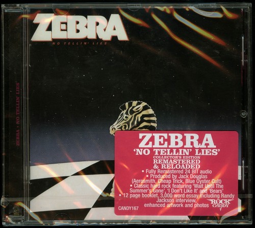 Zebra No Tellin' Lies CD new Rock Candy Records remaster