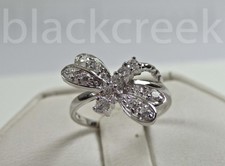 925 Sterling Silver  Dragonfly Ring  White C.Z. Sizes 5-10