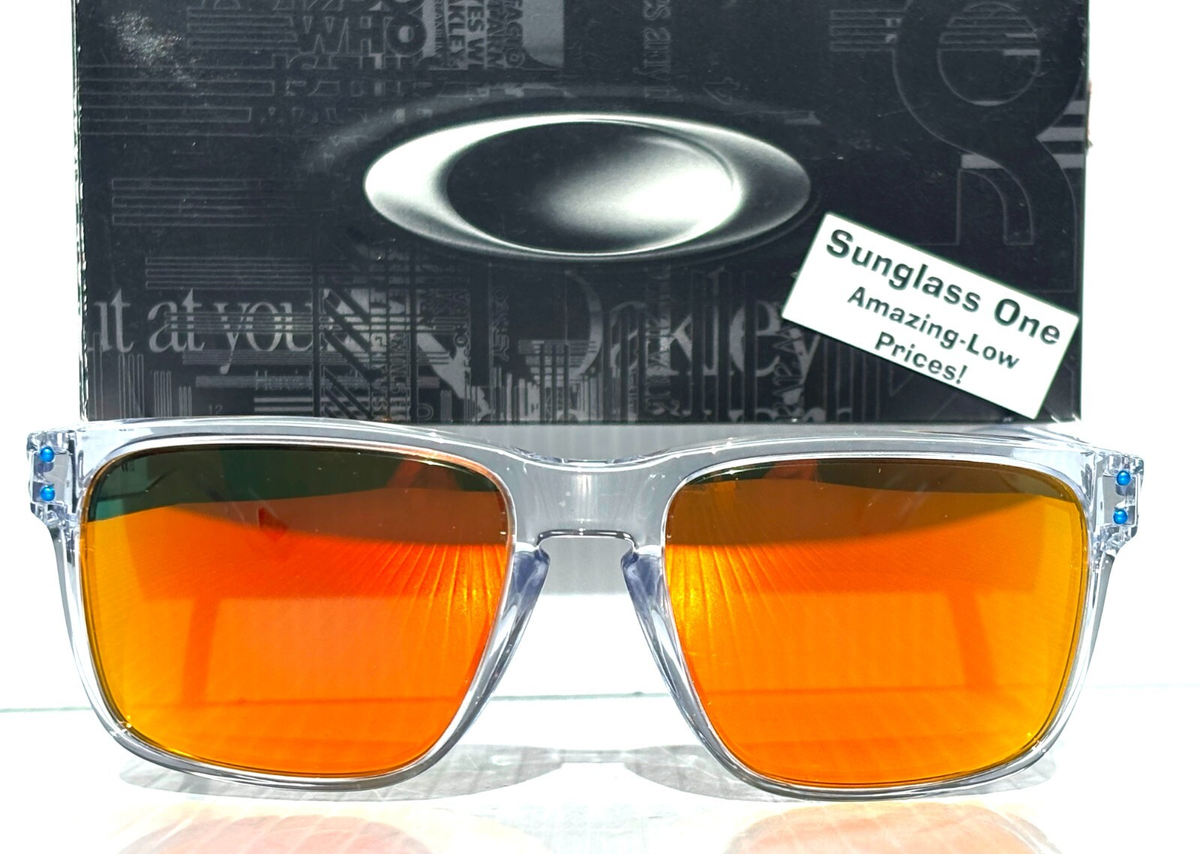 NEW Oakley HOLBROOK XL Clear POLARIZED Galaxy Ruby Mirror Lens