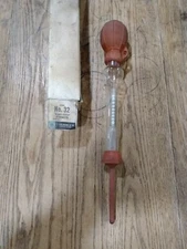Vintage E. Edelmann  Co. No. 32 Kant Stick Hydrometer  Glass Antifreeze Tester 