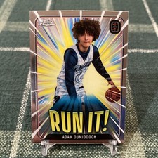 2023-24 Topps Chrome Overtime Elite #RI-13 Adam Oumiddoch Run It! Insert Card