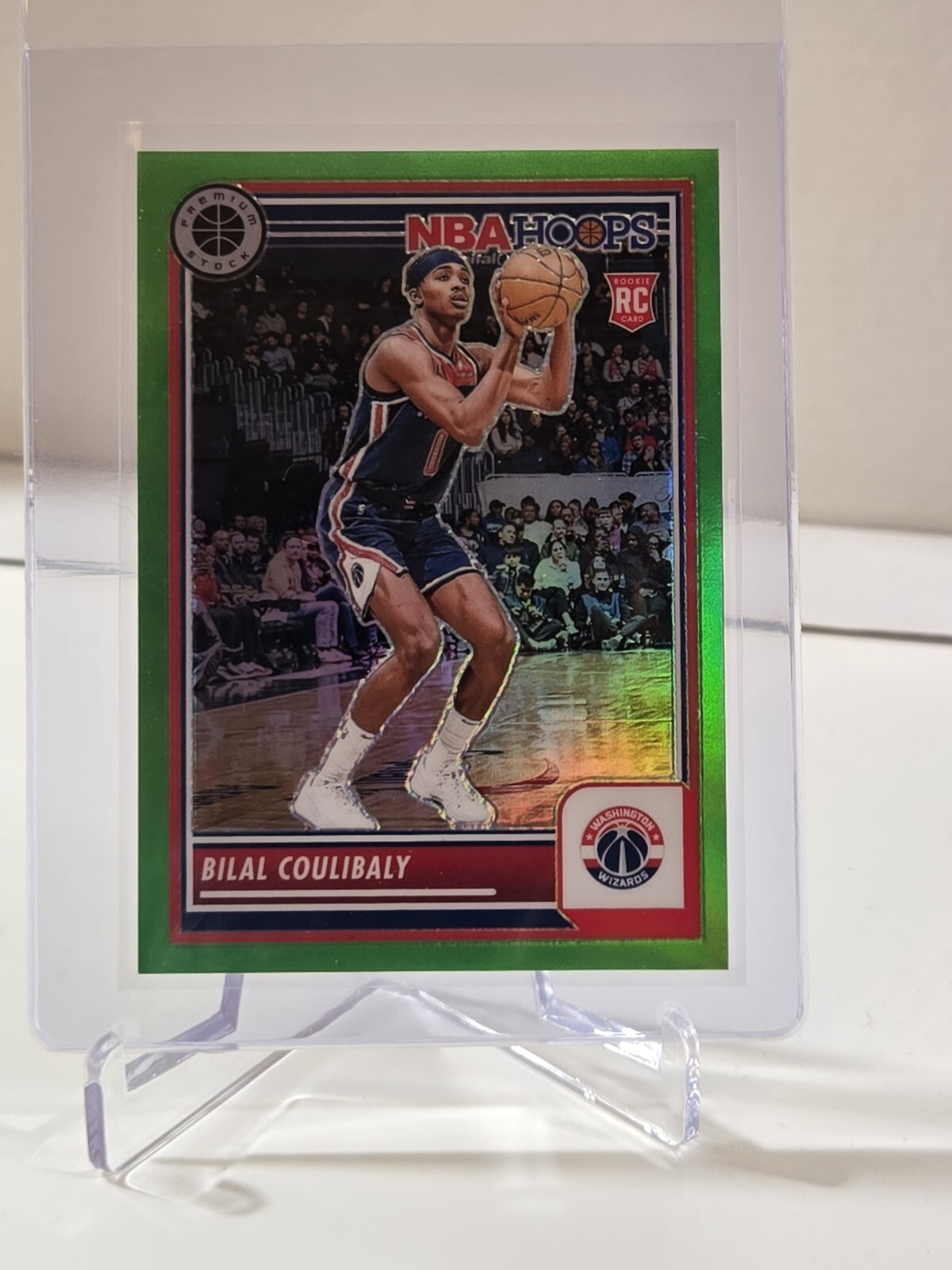 2023-24 NBA Hoops Premium Stock - Neon Green Prizm #175 Bilal Coulibaly 1/5