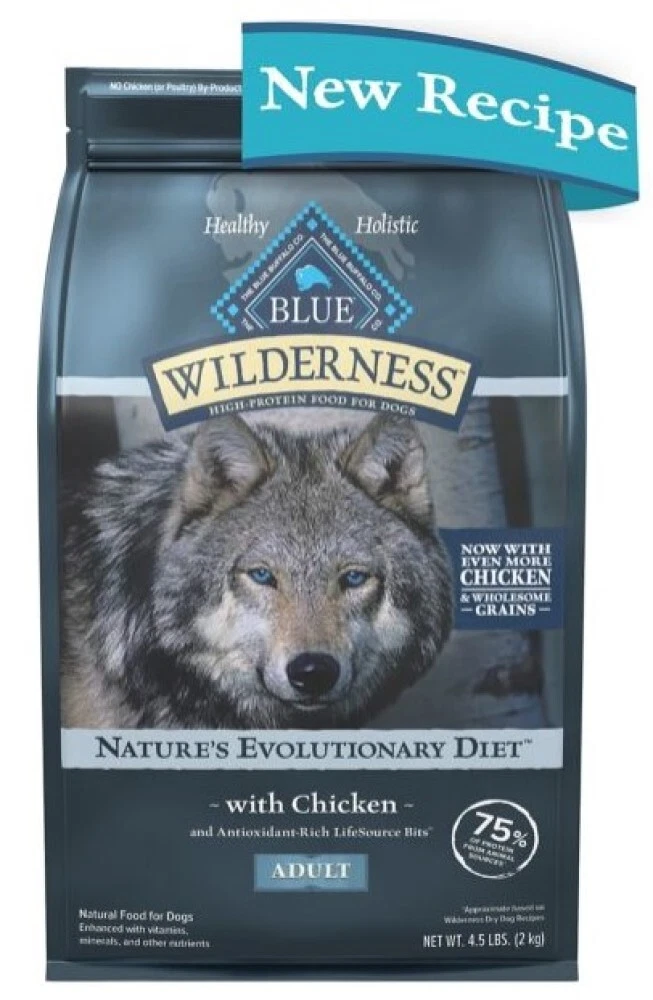 Blue bag dog food sale