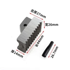 Pipe Wrench Heel Jaw with Pin Assembly 24" Wrench Replacement Carbon Steel