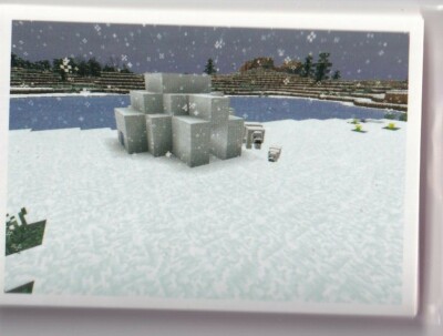 Panini Minecraft Treasure Sticker 2021 Nr. 17 Explore Snowy Biomes