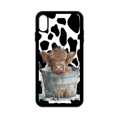 Cow Print Highland Cow Western Phone Case Durable Shockproof Girl Gift - Picture 13 of 14