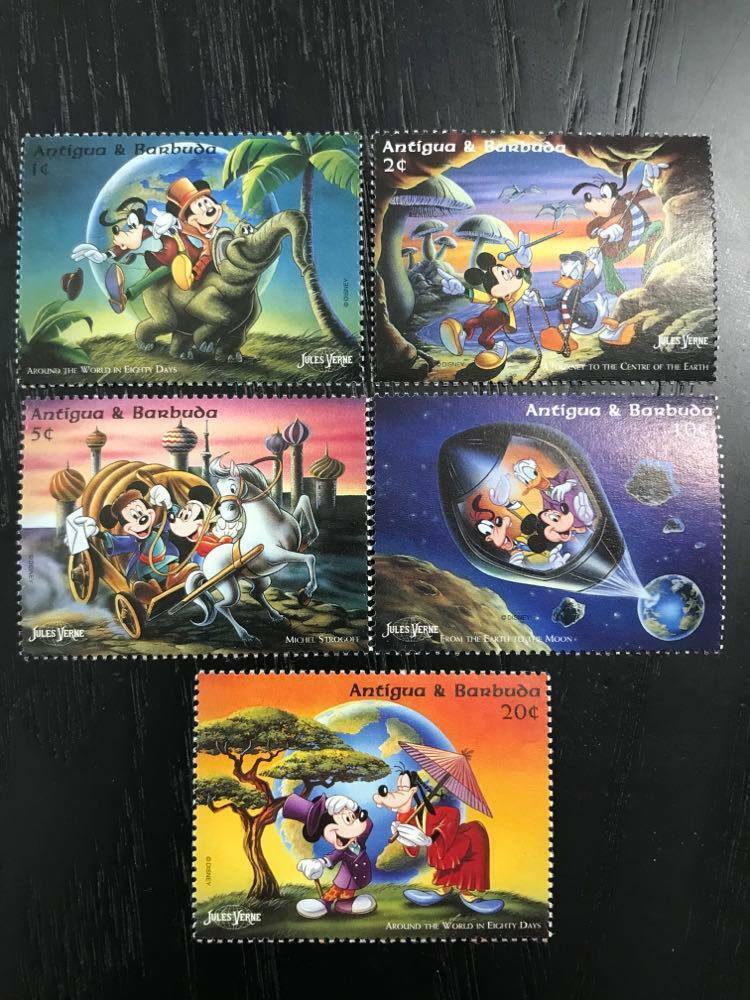 Disney Postage Stamps Antigua & Barbuda Gratis verzending, koopje