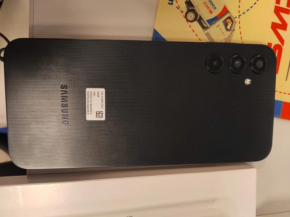 SAMSUNG NEW GALAXY A14 4G DUAL SIM SM-A14 DS 64GB RAM 4GB NERO ITALIA BRAND - Immagine 3 di 4