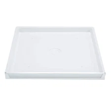 durapan 30 in. x 32 in. washer pan | removable front fiberglass durable aluminum