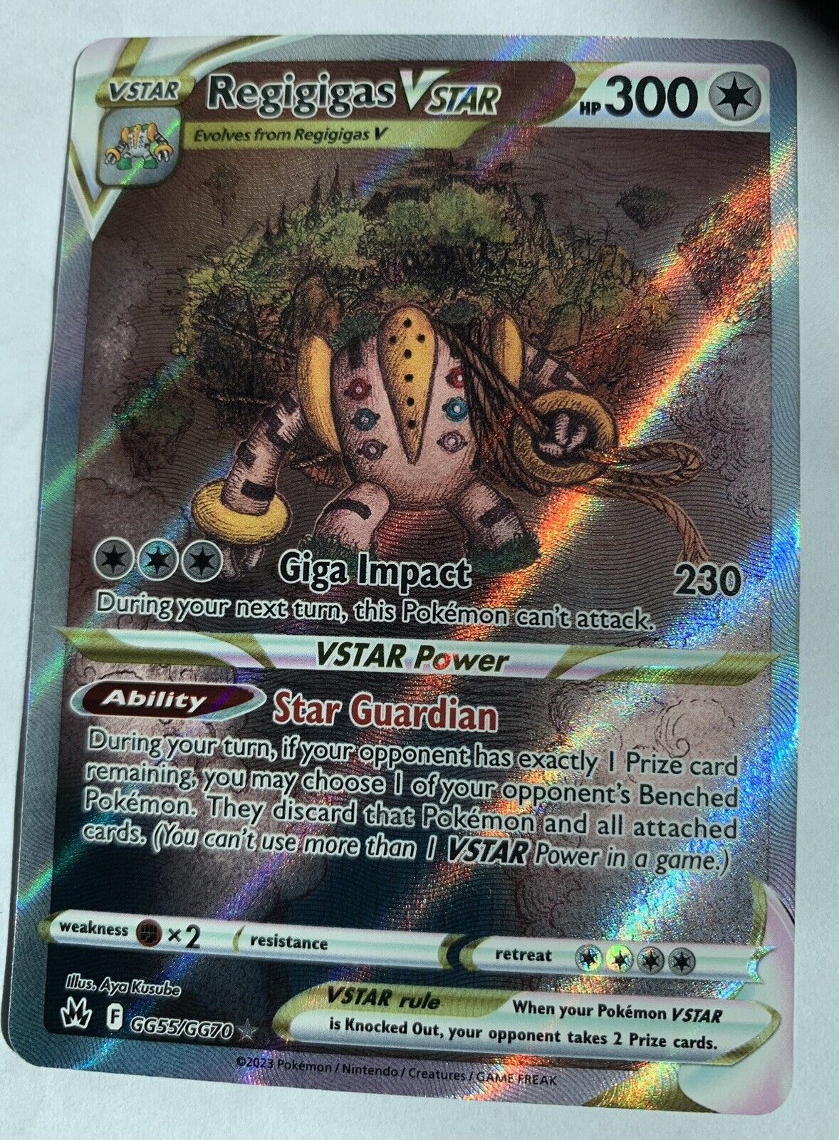 Regigigas VSTAR - Crown Zenith Pokémon card