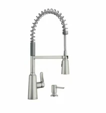Moen Edwyn Spot Resist Stainless One-Handle Pre-Rinse Spring Pulldown Kitchen...