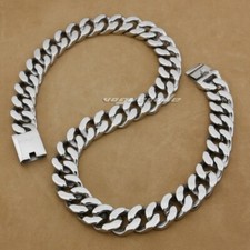 Huge Heavy Stainless Steel Link Chain Rock Punk Necklace 5D006NA