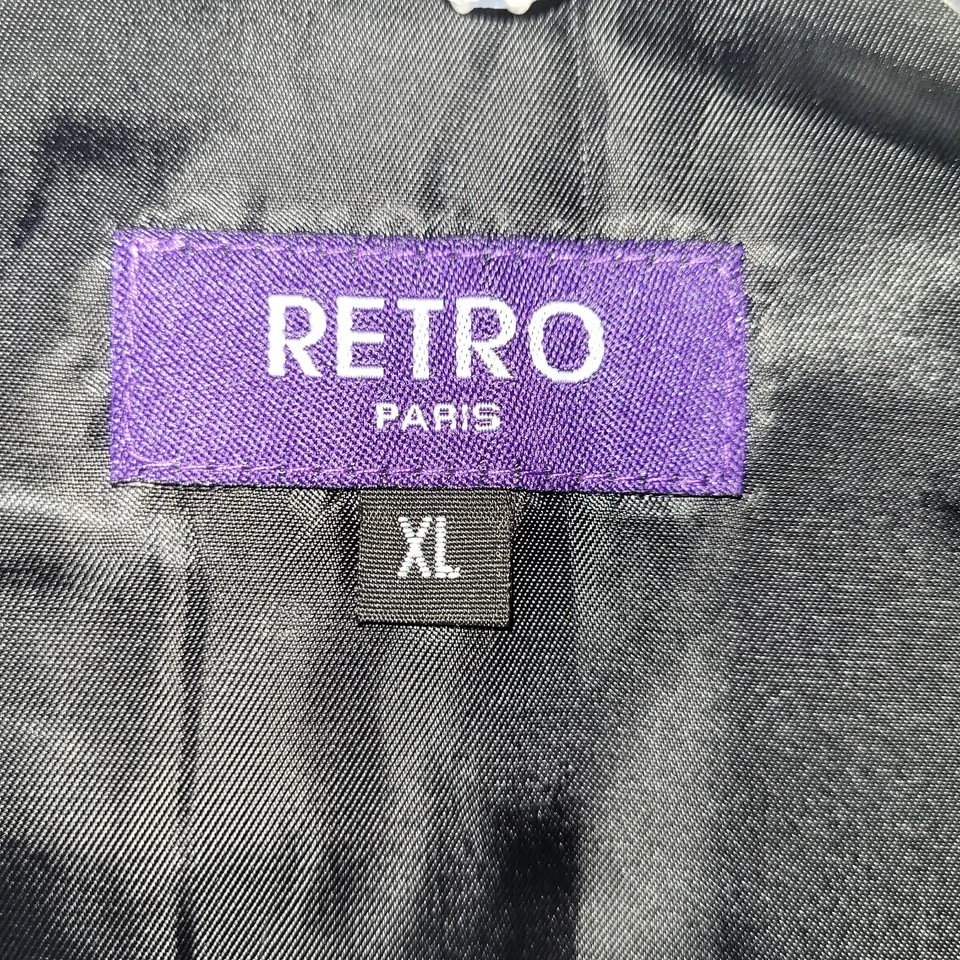 Retro Paris Vest Mens XL Navy Satin 5-Button Formal Attire Vest Style V-17 New - Image 2 of 4