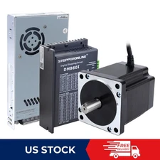 1 Axis Nema 34 Stepper Motor 12Nm/8Nm/4.8Nm & Driver & 60V Power Supply CNC Kit