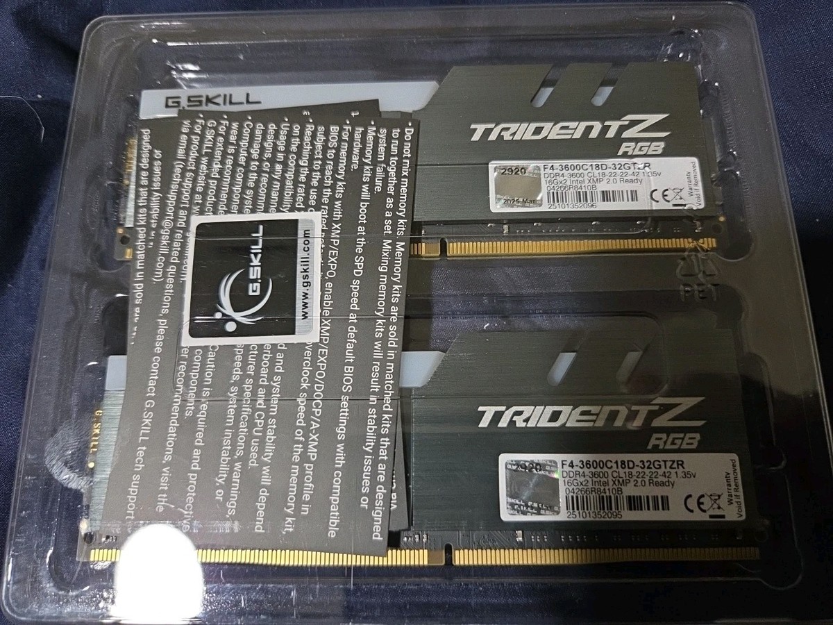 g. skill trident z rgb 32gb ddr4 3600(F4-3600C18D-32GTZR) | eBay