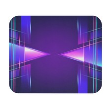 Neon Geometric Triangle Mouse Pad Retro Synthwave Desk Mat