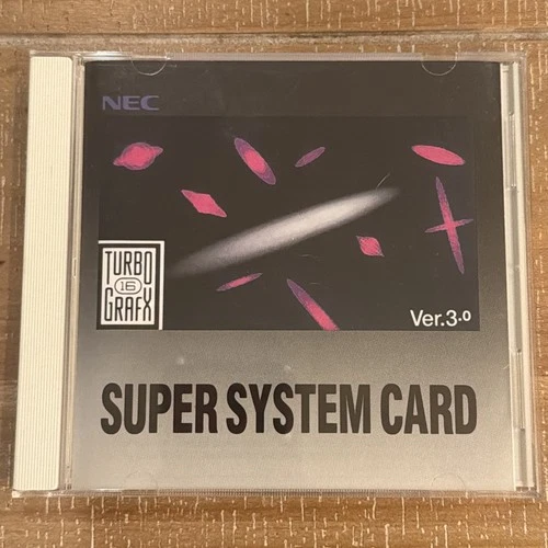 NEC Super System Card Ver.3.0 TurboGrafx CD Version (US Version Rare)