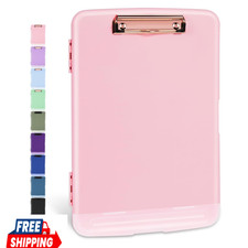 Clipboard with Storage, High Capacity Plastic Clipboard Folder 8.5x11, Heavy