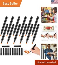 12 Pieces Counterfeit Bill Checker Pen Checker Pen Counterfeit Money Detector...
