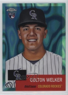 2022 Chrome Platinum Anniversary Aqua Lava Refractor Colton Welker Rookie RC c6h