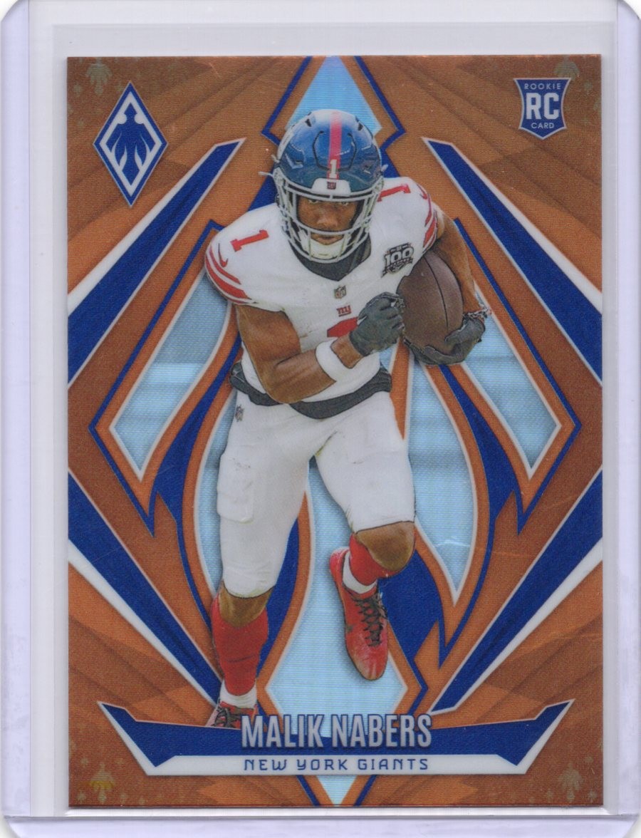 Malik Nabers Orange 2024 Panini Phoenix #221 RC New York Giants
