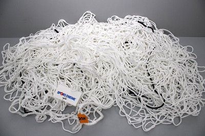 Huck Fussballtornetz-Paar aus PP 4 mm 80 x 200 cm weiß - 1071-02 - Neu