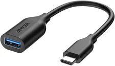 Anker USB-C to USB3.1 Adapter, Male USB-A Female, Uses Upgrade_Black 