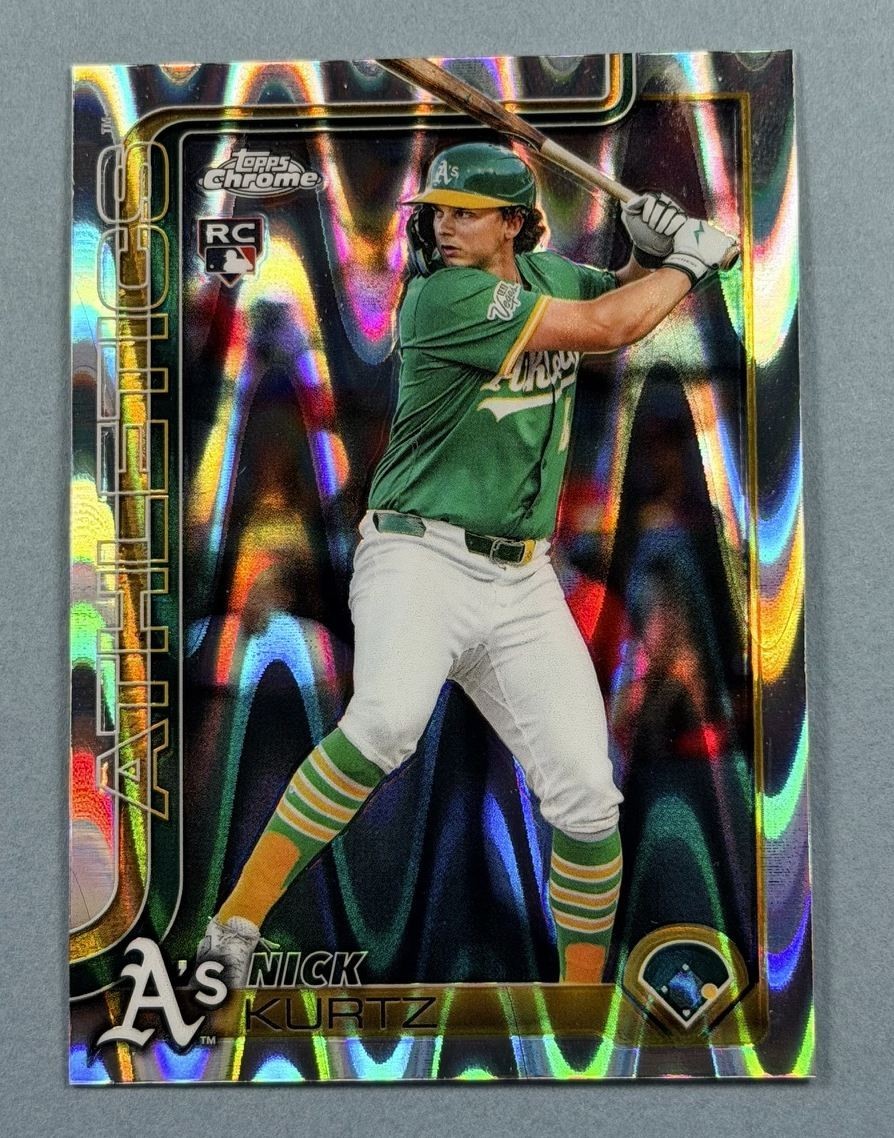 Nick Kurtz - 2025 Topps Chrome Update - Rookie  - RayWave Refractor #USC178